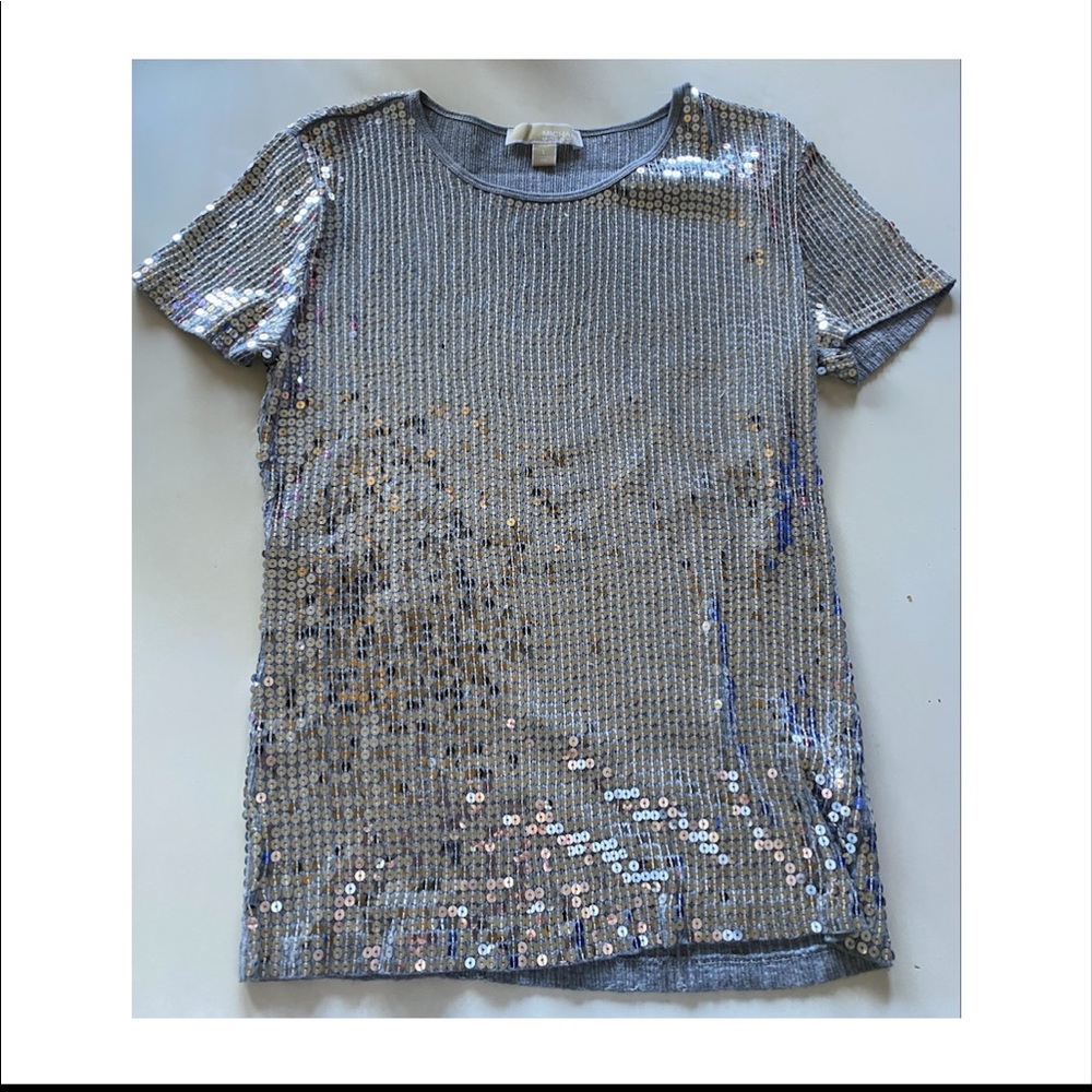Sequined Michael Kors top. Size large